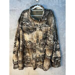 Realtree Camo Shirt 3X Back Vints Hunting Fishing Performance Gorpcore
